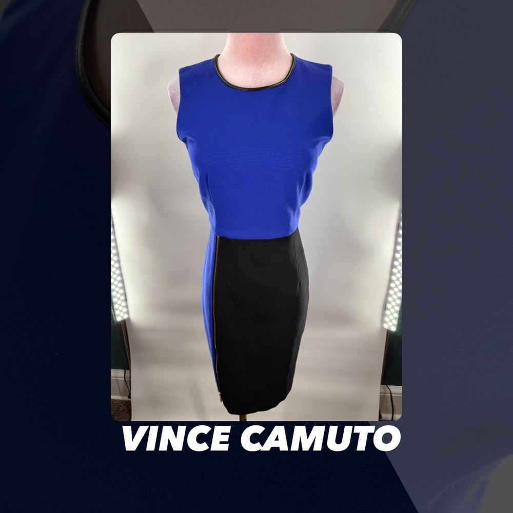 EUC Vince Camuto Colorblocked Sheath Dress